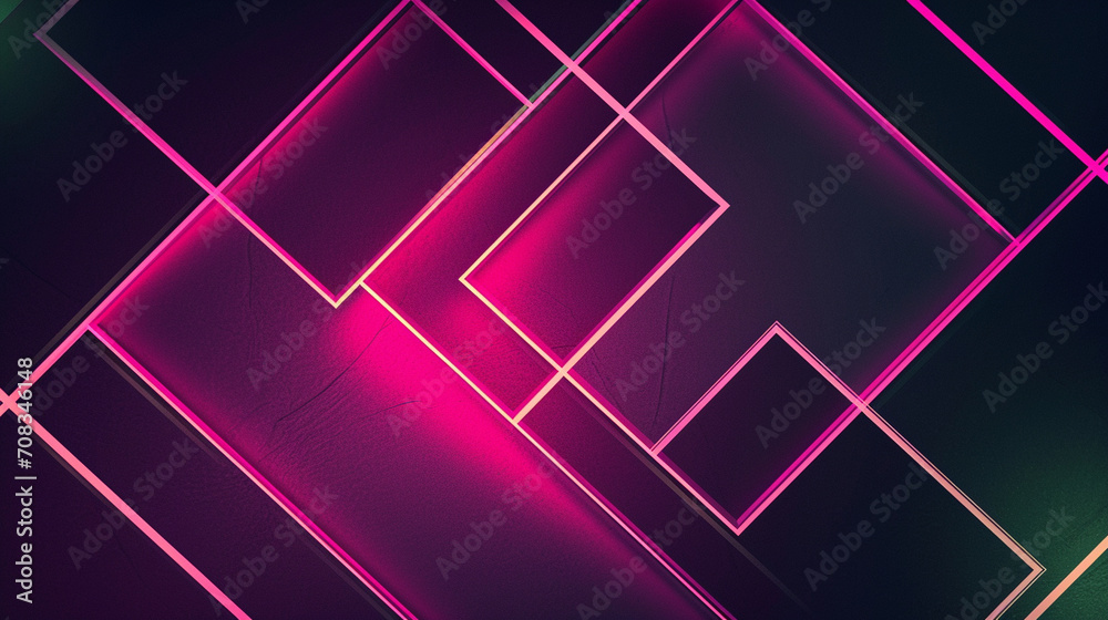 Fuchsia & neon green abstract background vector presentation design. PowerPoint and business background. 