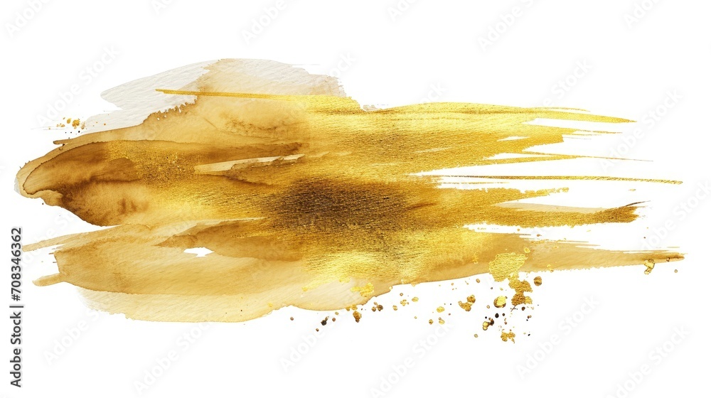 Gold watercolor texture paint stain Shining brush stroke for you amazing design project Gold watercolor texture paint stain Shining brush stroke for you amazing design project