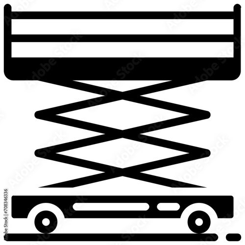 scaffolding solid vector icon