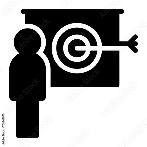 training glyph icon