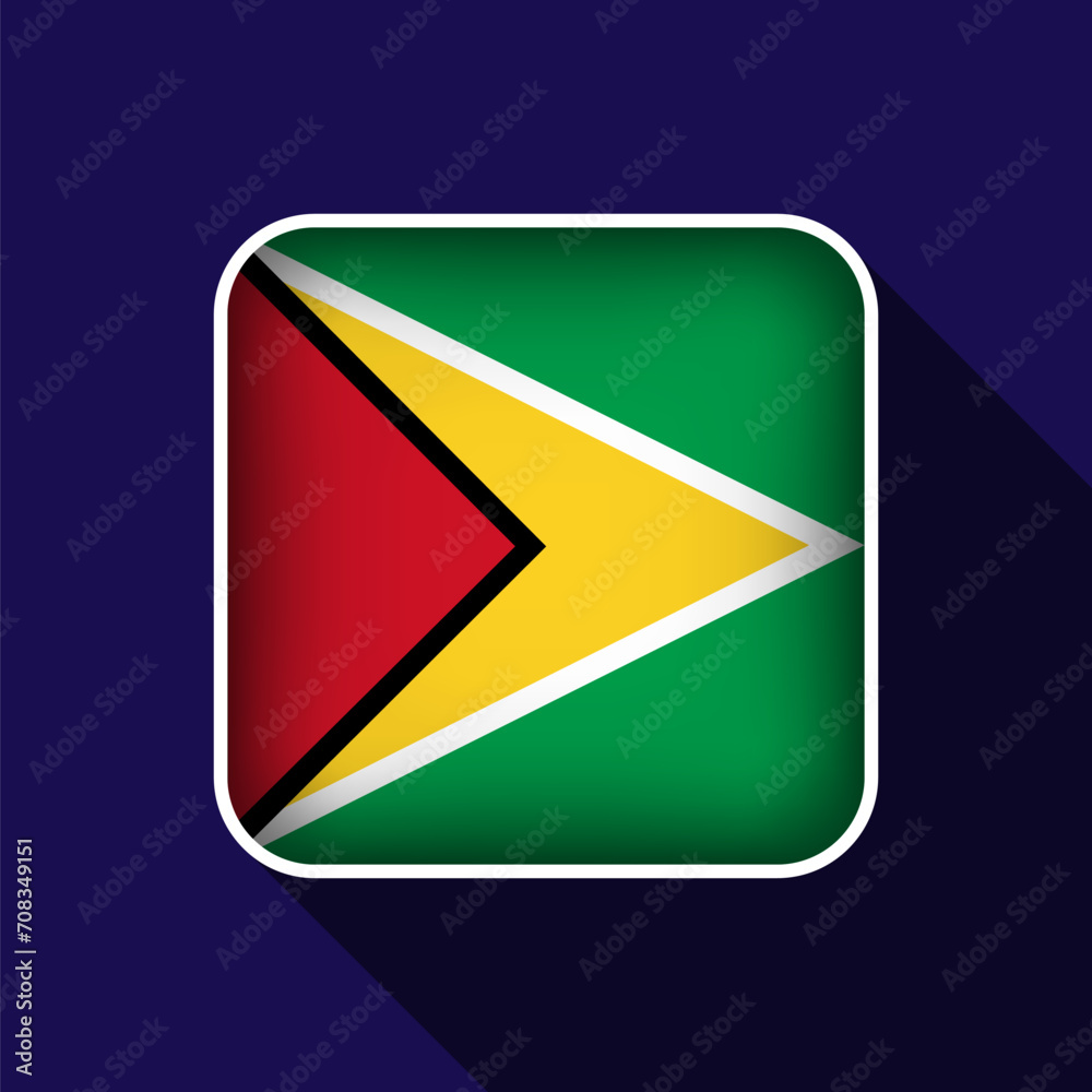 Flat Guyana Flag Background Vector Illustration Flat Guyana Flag Background Vector Illustration