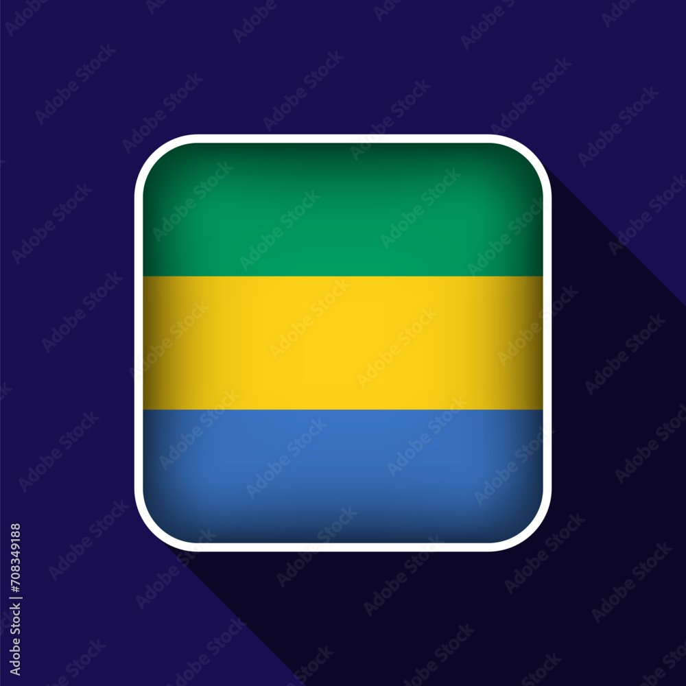Fototapeta premium Flat Gabon Flag Background Vector Illustration