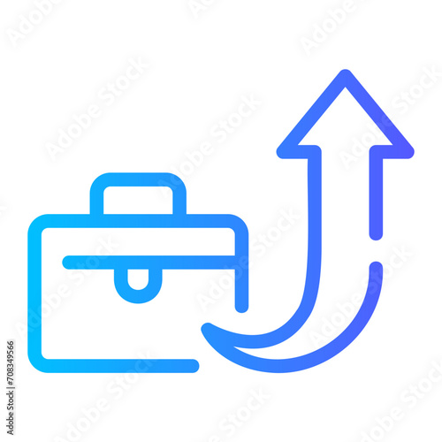 career development gradient icon
