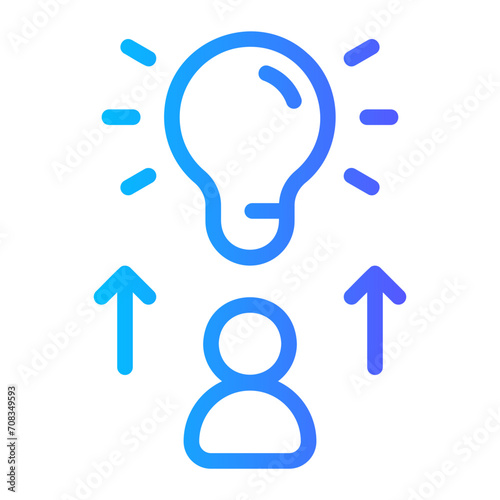 self development gradient icon