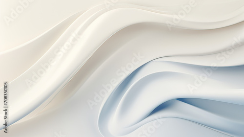 A serene abstract milk background, evoking a sense of calm and simplicity with its soft, flowing curves Ai Generative