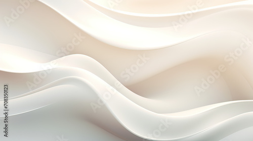 A serene abstract milk background, evoking a sense of calm and simplicity with its soft, flowing curves Ai Generative