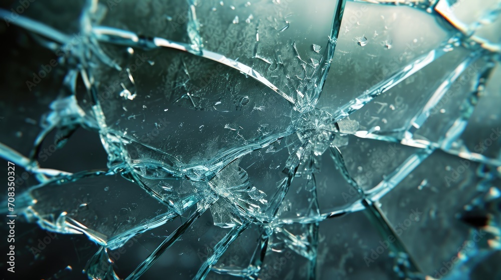 Texture of cracked glass close-up as a background. Broken car windshield. Glass cracks isolated on blue background
Texture of cracked glass close-up as a background. Broken car windshield. Glass cracks isolated on blue background