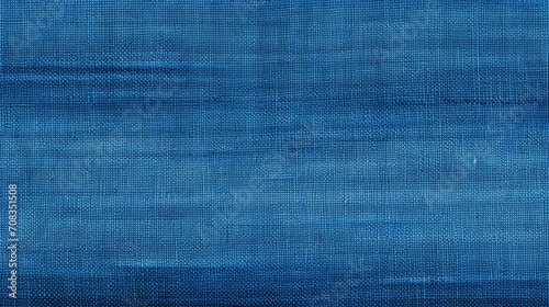 Closeup of blue fabric texture for background, Navy blue cotton fabric pattern photo