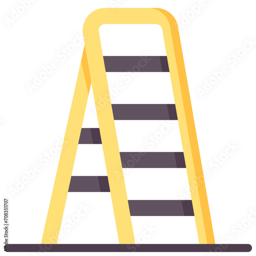 ladder flat vector icon