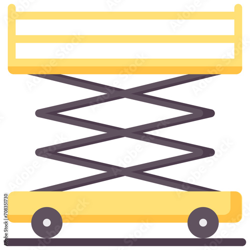 scaffolding flat vector icon