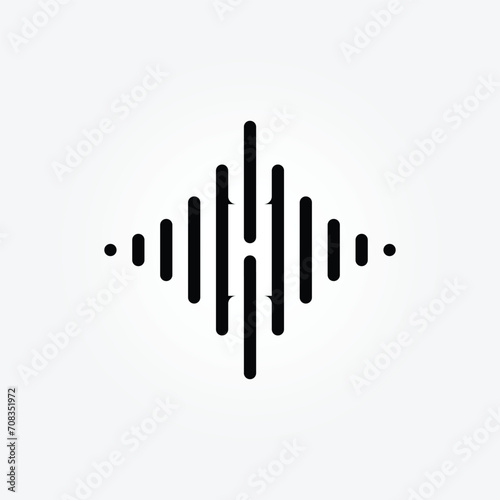 letter H Music logo design collection with gradient style