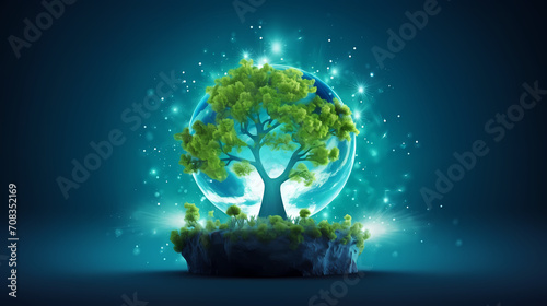 World environment day concept ecology protection environment, environmental protection background © feng