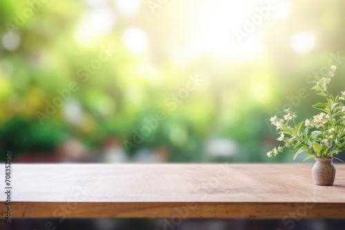 empty table for product stage mockup