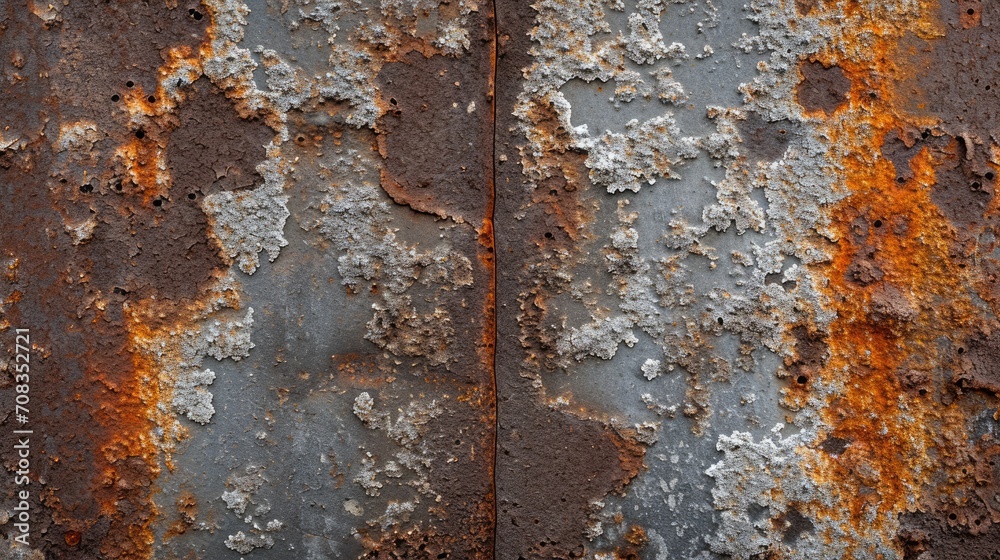 A rusty metal surface with clear signs of corrosion and rust formation. Suitable for backgrounds, textures, industrial concepts, or designs with a weathered aesthetic. A rusty metal surface with clear signs of corrosion and rust formation. Suitable for backgrounds, textures, industrial concepts, or designs with a weathered aesthetic.