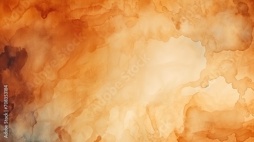old paper texture, orange watercolor background, abstract orange Watercolour painting soft textured, orange Wave pattern watercolor photo