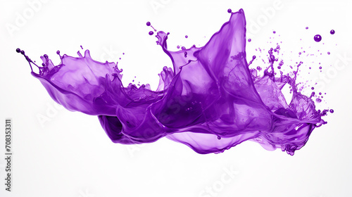 purple splash isolated on white background isolated