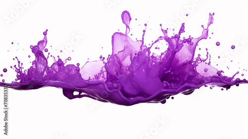 purple splash isolated on white background isolated