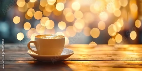 Wallpaper Mural Coffee bliss. Cozy espresso moment captured in vintage aesthetic perfect for eliciting warmth and aroma of freshly brewed coffee in stylish nighttime setting Torontodigital.ca