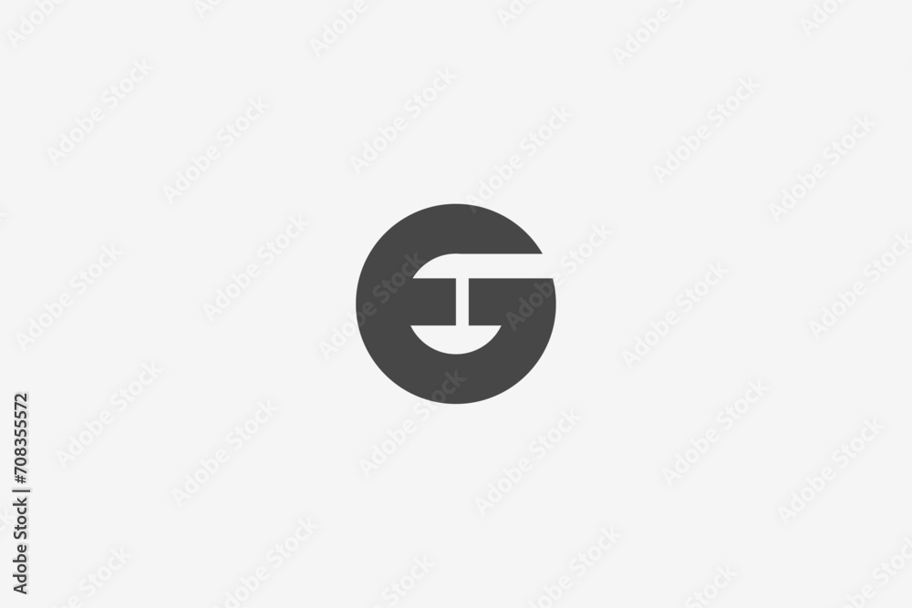 Illustration vector graphic of bold letter EG logo Illustration vector graphic of bold letter EG logo