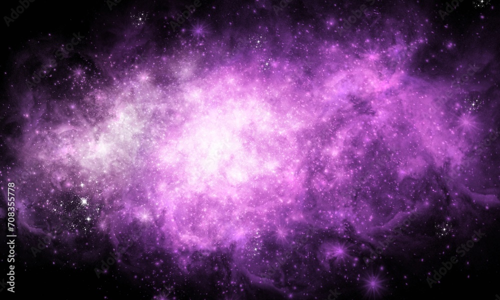 Pink Space Galaxy and Nebula Background Wallpaper