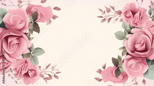Beautiful pink rose bouquet flowers background, symbol of Valentine's Day, wedding, love
