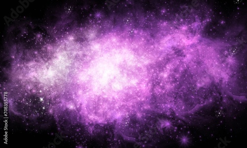 Pink Space Galaxy and Nebula Background Wallpaper