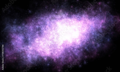 Purple Space Galaxy and Nebula Background Wallpaper