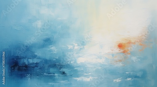 abstract painting in style of Claude Monet gentle color photo