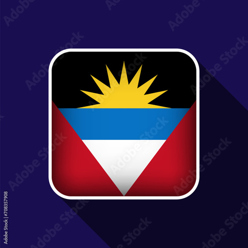 Free Download Flat Antigua and Barbuda Flag Background Vector Illustration - GFXLoad