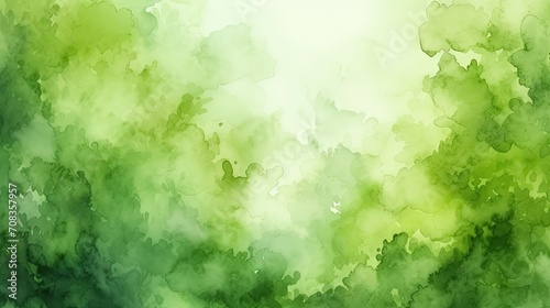 green watercolor background, abstract green Watercolour painting textured,green Wave pattern watercolor on white