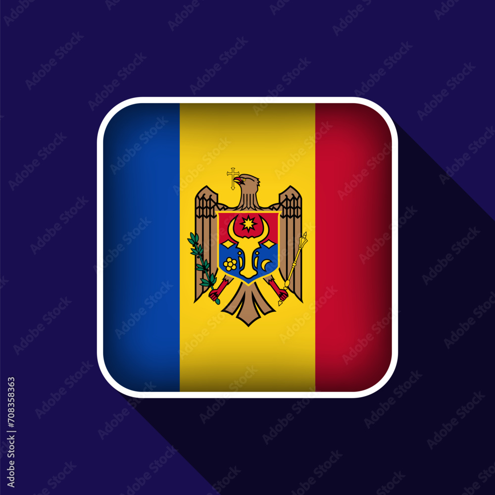 Flat Moldova Flag Background Vector Illustration Flat Moldova Flag Background Vector Illustration