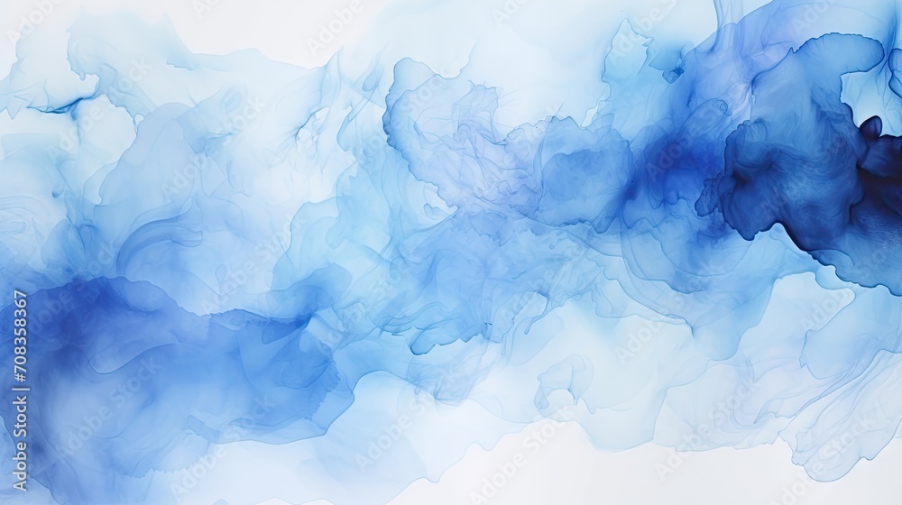 blue watercolor background, abstract light blue  Watercolour painting textured,blue Wave pattern watercolor on white