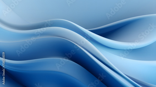 A seamless abstract blue texture background featuring elegant swirling curves in a wave pattern, set against a bright blue material background.