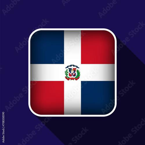 Free Download Flat Dominican Republic Flag Background Vector Illustration - GFXLoad