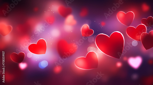 Romantic heart-shaped Valentine's Day background, symbolizing Valentine's Day, wedding, love
