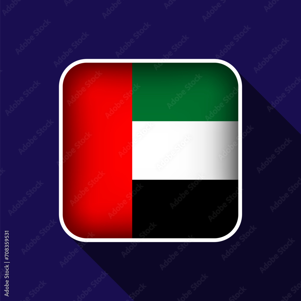 Flat United Arab Emirates Flag Background Vector Illustration Flat United Arab Emirates Flag Background Vector Illustration