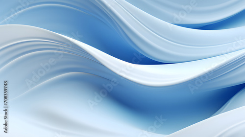 A seamless abstract blue texture background featuring elegant swirling curves in a wave pattern, set against a bright blue material background.