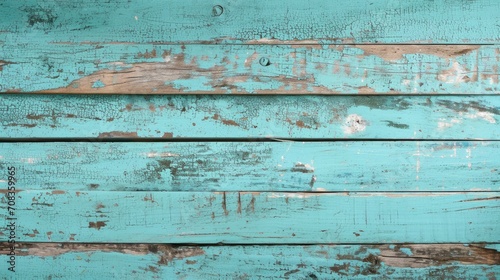 Wood plank blue texture background. Old wooden wall blue painted. Weathered wooden plank painted in blue .vintage blue wood plank photo