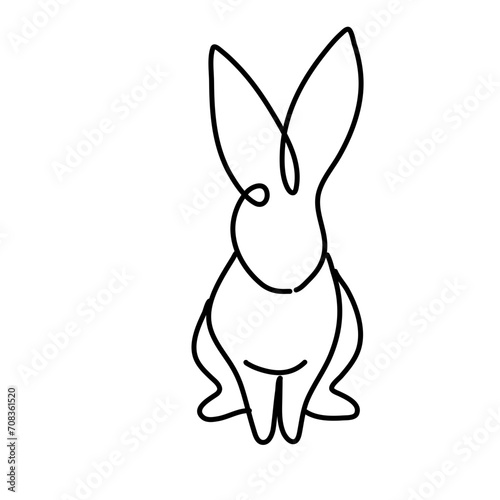 Rabbit Line Art © Micin