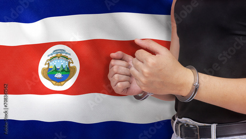Fotografie A man getting under arrest in Costa Rica