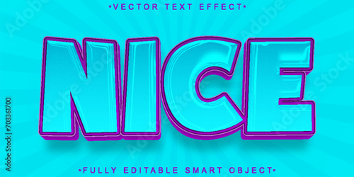 Cartoon Nice Vector Fully Editable Smart Object Text Effect