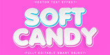 Soft Candy Cute Vector Fully Editable Smart Object Text Effect