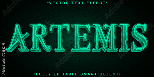 Artemis God Vector Fully Editable Smart Object Text Effect
