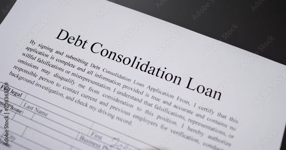 Debt Consolidation Loan Form