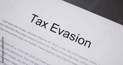 Tax Evasion Crime. Offshore Business