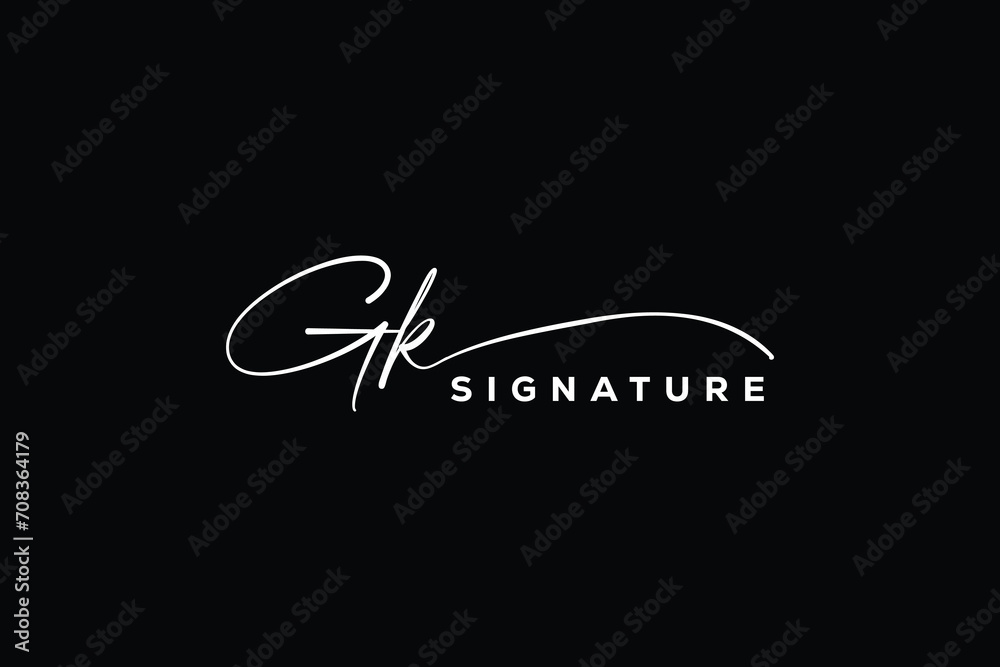 GK initials Handwriting signature logo. GK Hand drawn Calligraphy lettering Vector. GK letter real estate, beauty, photography letter logo design. GK initials Handwriting signature logo. GK Hand drawn Calligraphy lettering Vector. GK letter real estate, beauty, photography letter logo design.