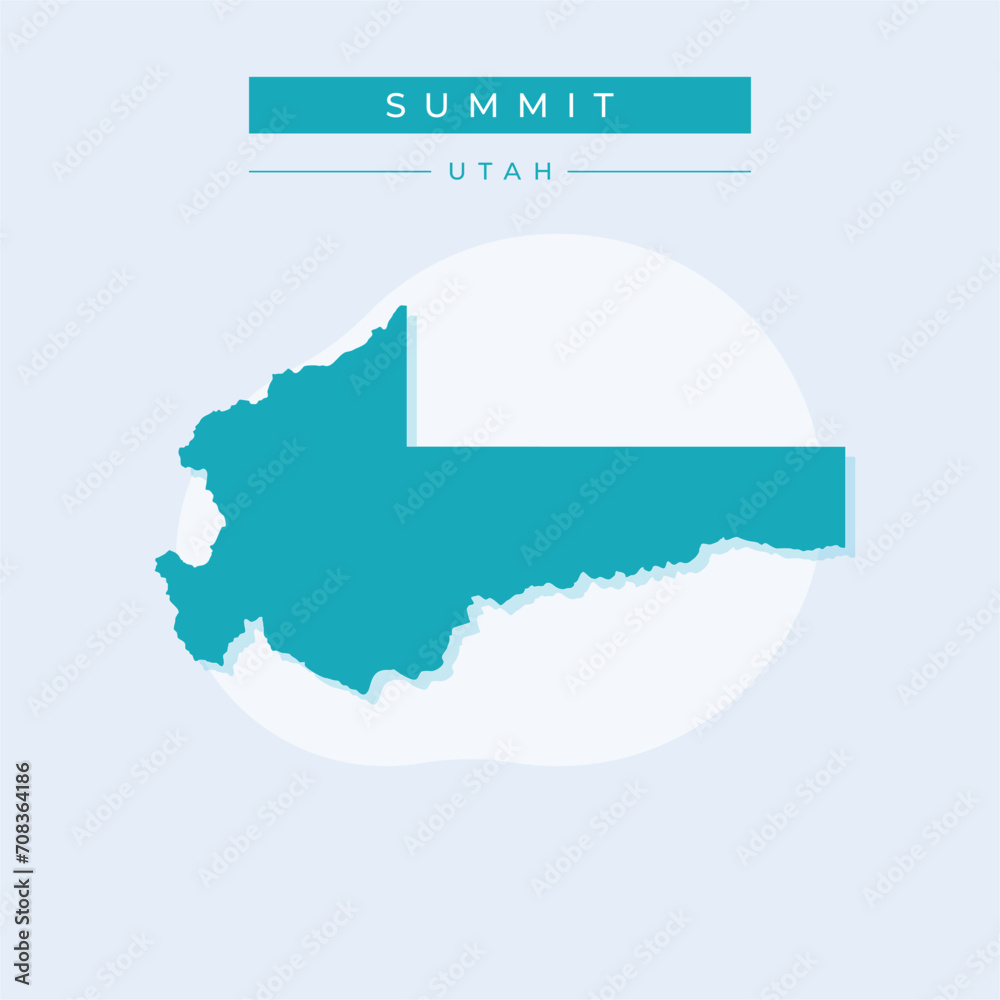Vector illustration vector of Summit map Utah