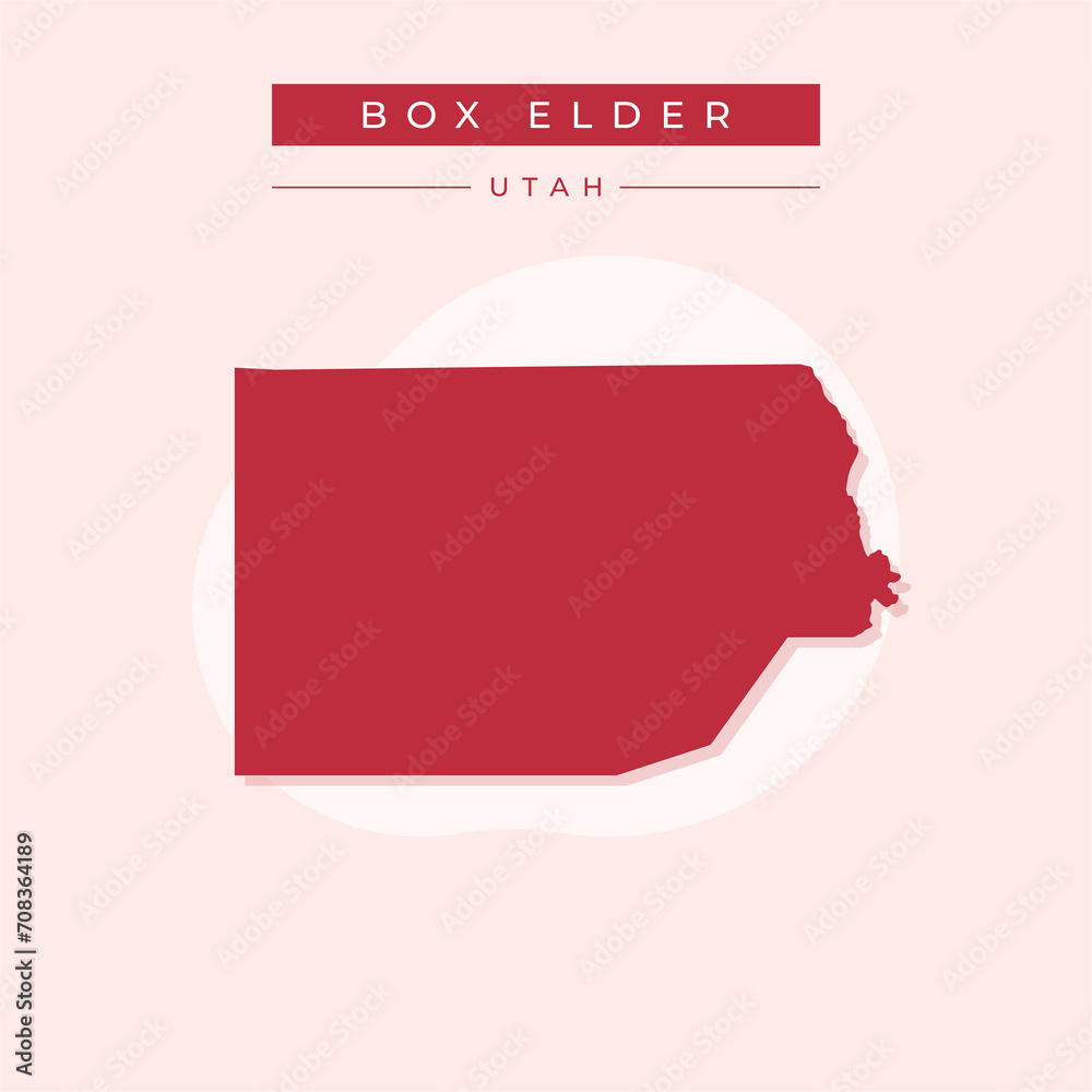 Vector illustration vector of Box Elder map Utah Vector illustration vector of Box Elder map Utah