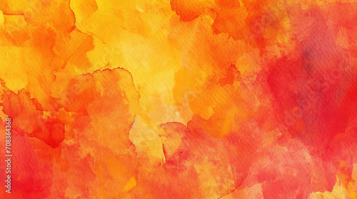 オレンジ赤黄色の水の色の背景GenerativeAI photo