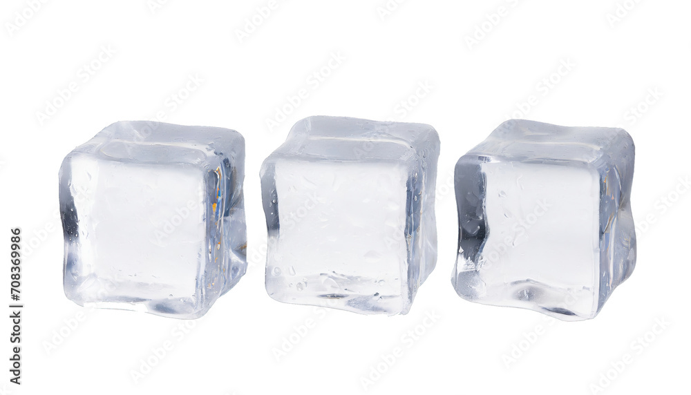 Ice cubes - isolated Ice cubes - isolated